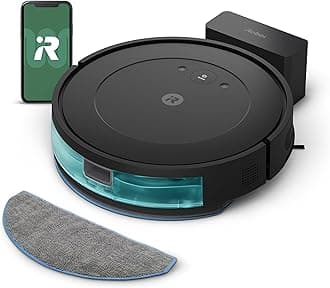 iRobot Roomba Robot Vacuum and Mop Combo (Y0140) - Vacuums and mops, Easy to use, Power-Lifting Suction, Multi-Surface Cleaning, Smart Navigation Cleans in Neat Rows, Self-Charging, Works with Alexa