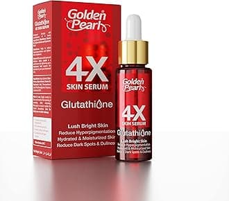 Golden Pearl 4X Skin Serum, Glutathione Face Serum with Vitamin B3 and Hyaluronic Acid, Anti Dark Spots and Hyperpigmentation, 10ml (10ml)