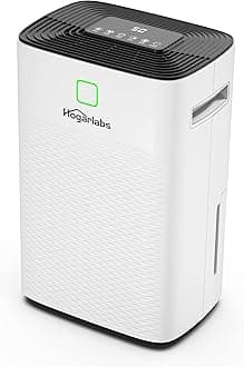50 Pint 4000 Sq.Ft Smart Dehumidifiers for Home Basement, with 3 Smart Modes, Overflow Protection and Auto Shut off Restart. Ultra Silent Dehumidifier with Drain Hose,Digital Control Panel