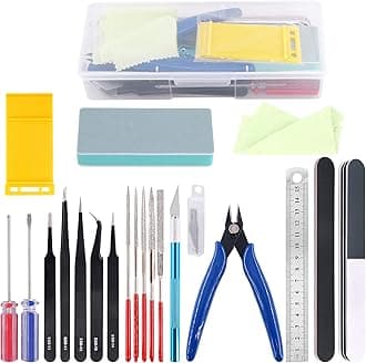 21Pcs Modeler Basic Tools Craft Set Hobby Building Tools Kit for Assembling Miniatures Mecha Car Model Building