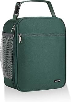 Lovoeo Lunch box Lunch bag for men women Insulated Lunchbox Lunch bags for Work Picnic Travel(Deep green)