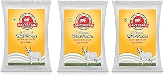 GAVYRATAN A2 Cow Skimmed Milk Powder 1kg | All Natural | 100% Pure | Boosts Liver Health Pack of 3