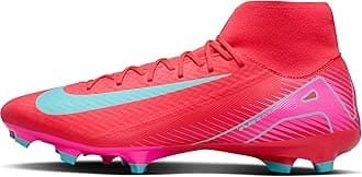 Mercurial Superfly 10 Academy MG High-Top Soccer Cleats (FQ1456-800, Ember Glow/Aurora Green) Size 11.5