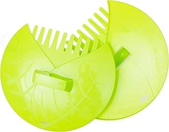 Decorative Pair of Leaf Scoops, Hand Rakes for Lawn and Garden Cleanup
