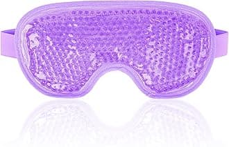 NEWGO Cooling Eye Mask for Puffy Eyes, Reusable Hot Cold Therapy Gel Cold Eye Mask for Migraine, Headache, Dark Circles, Dry Swollen Eyes, Sinus Pain-Purple