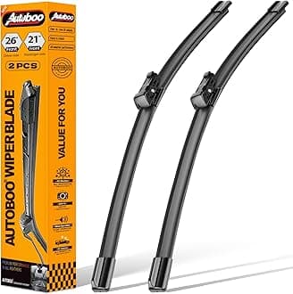 - AUTOBOO 26"+21" Windshield Wiper Blade Replacement for Audi A6 A7 S6 S7 RS7 2012-2018 -Original Factory Quality (Pack of 2)