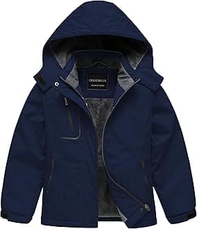 CREATMO US Girl's Waterproof Ski Jacket Warm Winter Snow Coat Windproof Snowboarding Rain Jacket