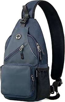 Sling Bag for Men Crossbody Backpack, Small Sling Backpack Mens Shoulder Bag, Casual Daypack Hiking Bag for Travel