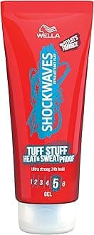 – Wella Shockwaves Tuff Stuff Heat and Sweat Proof Gel, 200ml