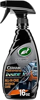 Turtle Wax Hybrid Solutions Inside Job, All Purpose Ceramic Car Interior Cleaner and Protectant, 473ml, Cleans, Deodorises and Protects Leather, Vinyl Rubber and Plastic, Fresh Scent