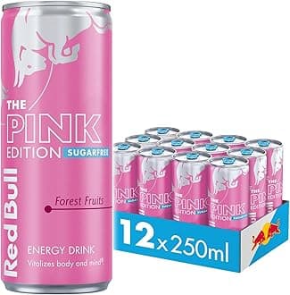 Energy Drink Sugar Free Pink Edition Forest Fruits, 250 ml x12
