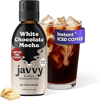 Coffee Concentrate - Limited Release Flavors - Cold Brew Coffee, Perfect for Hot or Iced Instant Coffees, Hot Drinks, Cold Brew Concentrate, 35 Servings - White Chocolate Mocha
