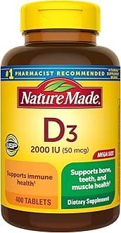 Nature Made Vitamin D3 2000 Iu Tablets For Bone Health† 400 Count 400 Count