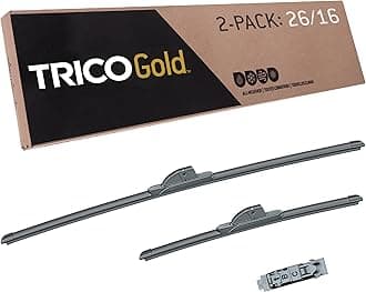 Gold™ (18-2616) 26 & 16 Inch Pack of 2 Automotive Replacement Windshield Wiper Blades for My Car Super Premium All Weather Beam Blade for Select Vehicle Models