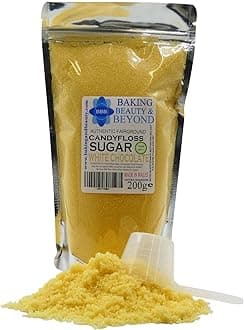 Baking Beauty and Beyond Premium Candy Floss Sugar 200g - White Chocolate Flavour