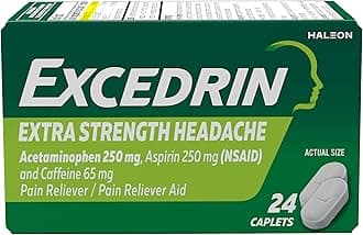 ExcedrinExtra Strength Caplets for Headache Pain Relief - 24 Count