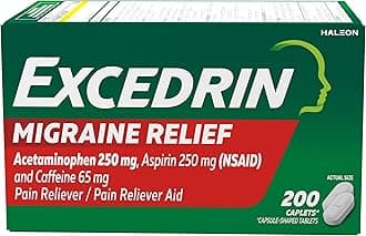 Migraine Relief Caplets to Alleviate Migraine Symptoms - 200 Count