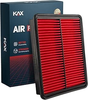 KAX Premium Engine Air Filter, CA10881 Replacement for Hyundai Azera 2012-2017, Santa Fe 2010-2012, Hyundai Sonata 2011-2014, Kia Optima, Kia Sorento, Protect and Improve Engine Performance