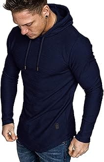 LexiartMens Fashion Athletic Hoodies Sport Sweatshirt Solid Color Fleece Pullover