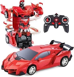 Thedttoy Remote Control Transform Car 2 in 1 Remote Control Cars for Kids Boys Ages 5-12 Deformation Robot RC Car for Kids Boys Girls