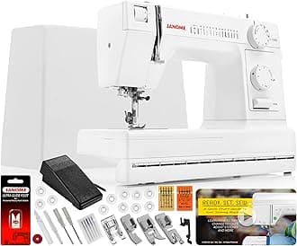 Janome HD1000 Heavy Duty Sewing Machine - Includes Genuine Janome Ultra Glide Foot + Universal Needles + Leather Needles and Mr. Vac & Mrs. Sew - Ready, Set, Sew: Quick Start Video