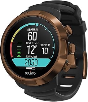 D5 Dive Computer Watch with Color Display, Water Resistant to 100 m, Dive Computer with Alarm, Stopwatch, Weather, Compass, 12 Hours of Battery Life in Underwater Mode