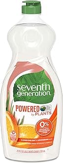 Dish Washing Liquid, Lemon Grass and Clemintine Zest 25 oz by Seventh Generation