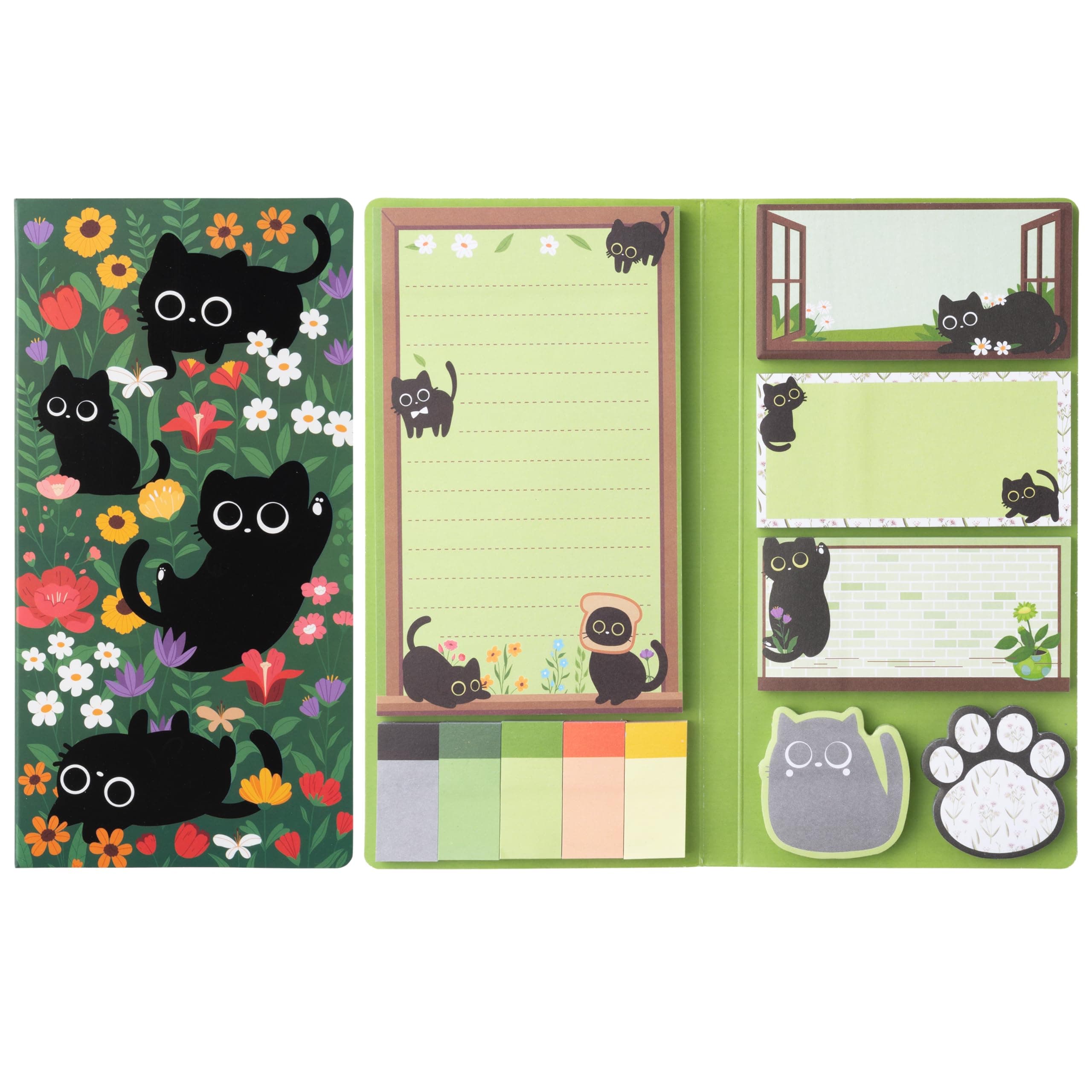B1ykin Sticky Notes Set - Cartoon Theme Cute Self-Stick Notes Pad Teacher App...