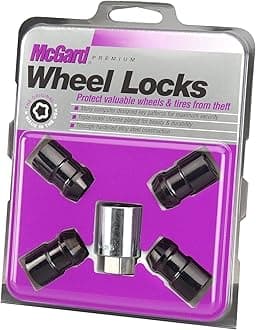 24026 Wheel Set, Black, 4 Locks / 1 Key
