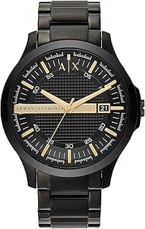 Analogue Men's Watch (Black Dial Black Colored Strap)