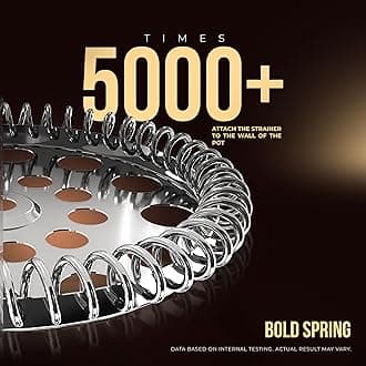 KICHLY Stainless Steel French Press - Double Wall Coffee Press - Stainless Steel Plunger Coffee & Tea Maker Silver, 1.0 Litre (Pack of 1)