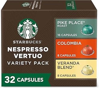 by Nespresso Vertuo, Blonde & Medium Roast Variety Pack Coffee, 32-count Coffee Pods, Brews 7.8 oz.