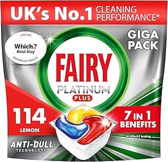 FairyPlatinum+ Complete Dishwasher Tablets 114ct, Fairy Dishwasher Tablets Platinum Plus, Dishwasher Tablets Bulk