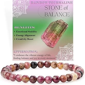 Bivei 6mm Beaded Bracelets for Women Handmade Semi Precious Natural Stone Stretch Elastic Jewelry Yoga Protection Gifts