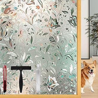 Lovepea Window Privacy Film Decorative with Installation Tools, Frosted Glass...