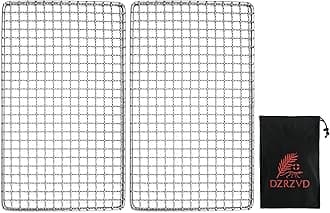 DZRZVD-The Bushcraft Backpacker's Grill Grate - Welded Stainless Steel Mesh (Camping Fire Rated)
