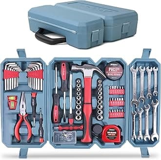 Hi-Spec 73pc Complete Household Tool Box – Essential Kit with Hand Tools for Mechanics, Home, Office Repairs, General Maintenance & DIY Projects