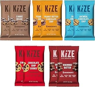 Energy Bars - Chocolate Lovers Variety Pack - 30-Count - Gluten Free, Dairy Free Options, Non-GMO, and High Protein Meal Replacement Energy Bars, Clean and Simple Food Ingredients - 7-10g High Protein Snacks (30 Count)