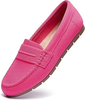 Loafers for Women Comfortable Dressy Casual Work Flats Lightweight & Breathable Slip On Walking Shoes Knit