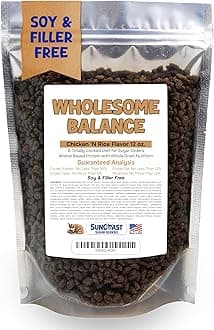 Wholesome Balance Food - Complete Nutrition with High Animal Protein, Calcium, Vitamins & Minerals, Premium Dense Food for Sugar Gliders & Small Animals - Chicken & Rice, 12 oz