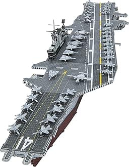 Premium Series USS Midway Aircraft Carrier 3D Metal Model Kit Fascinations