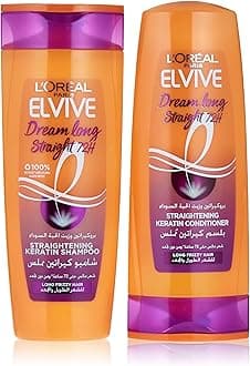 – L'Oréal Paris Elvive Dream Long Straight Shampoo 400ml + Conditioner 360ml For Frizzy Hair