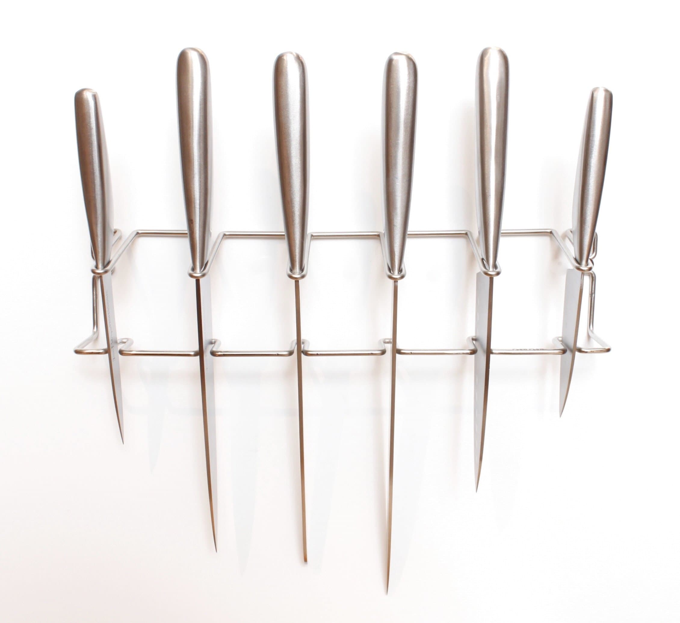 Knife Block, Stainless Steel, Wall Mounted