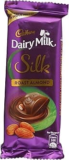 Cadbury Dairy Milk Silk Roast Almond Chocolate Bar, 55 Gram