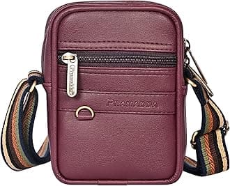 Pramadda Pure Luxury Gloss Leather Small Sling Bag for Men | Chest Slinger bag | Crossbody Bag| Side Bag Men | Mini Leather Slings | Corporate Gift Item | Passport Sling.
