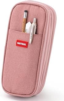 Big Capacity Pencil Case Large Pencil Pouch Stationery Pen Bag for Teen Girls-Deep Pink