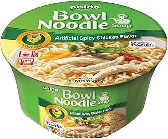 Fun & Yum Instant Cup Noodle Soup Bowl with Chicken Flavored Broth, Pack of 12, Best Oriental Style Korean Ramyun, Most Loved Korean Noodles, 86g (3.03 oz) (Pack of 12)