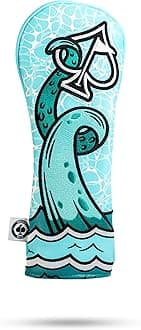 Pins & Aces Kraken Head Cover - Premium, Hand-Made Classic Kraken Themed Headcover - Funny, Tour Quality Golf Club Cover - Style and Customize Your Golf Bag