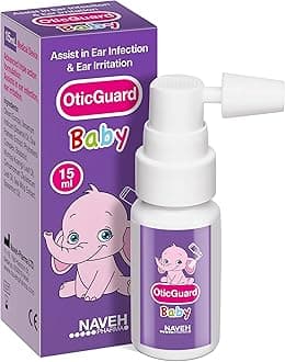 Otic Guard Baby Natural Herbal Oil Blend Spray “For Ear Infections And Ear Pain In Babies, Kids “Ear Wax Removal, Ear Wax Softener For Clogged Ear Relief And Swimmers Ear (0.5 Fl Oz)