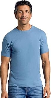 True Classic Mens T-Shirts - Short Sleeve Crew Neck Plain Novelty T Shirt for Men, Pack of 1, Indigo, XXL